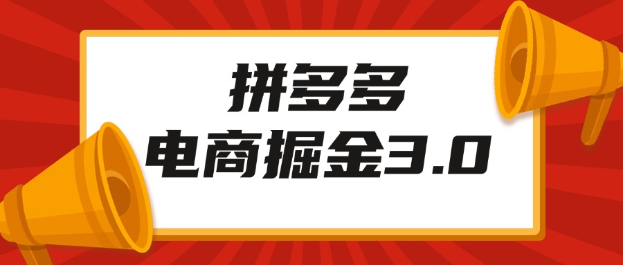 拼多多 电商掘金 3.0